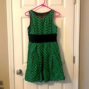 Frock by Tracy Reese Green Dress Anthropologie Retro